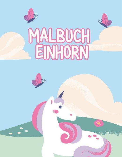 FarbzauberBooks Malbuchcover Einhornzauber